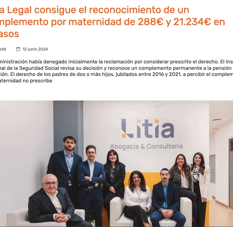 Publicación en Comunicae Litia legal