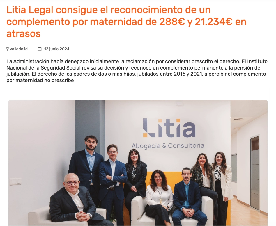 Publicación en Comunicae Litia legal